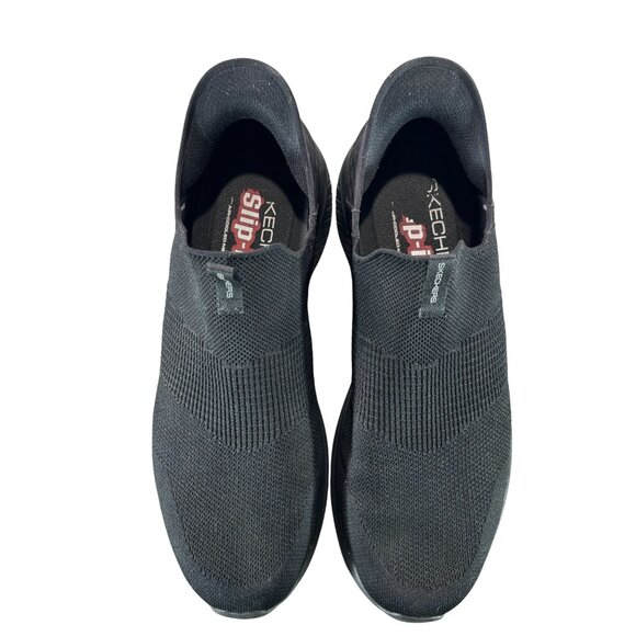 Skechers Mens Slip-Ins Hands-Free Stretch Fit Sneakers Black Size 12 - Picture 8 of 9